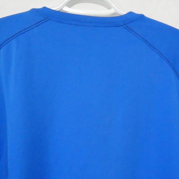 COLUMBIA | medium | Vibrant Blue Crew Neck Exercise Shirt - Picture 10 of 13
